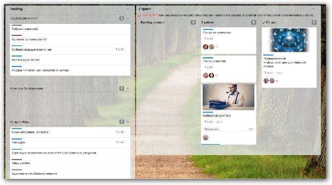 интерфейс Kaiten